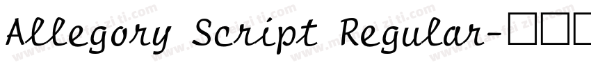 Allegory Script Regular字体转换